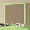 Furniture of America - FOA Prismo Dresser Mirror with Green Trim