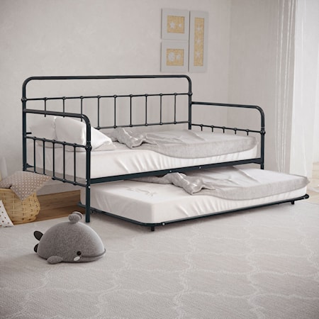 Metal Daybed with Trundle