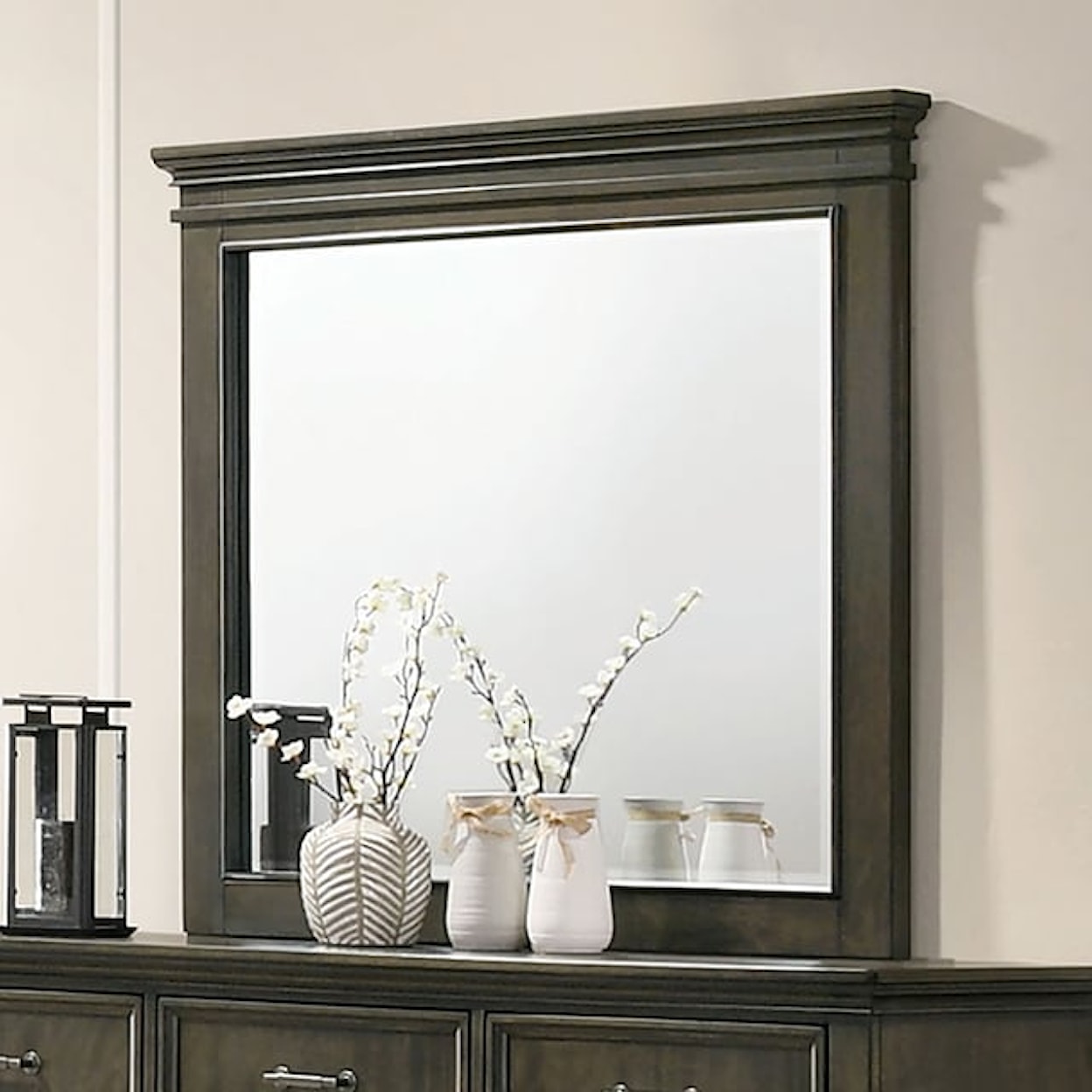 Furniture of America Houston Dresser & Mirror Set