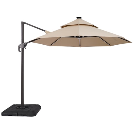 10' Cantilever Umbrella with LED Bulb