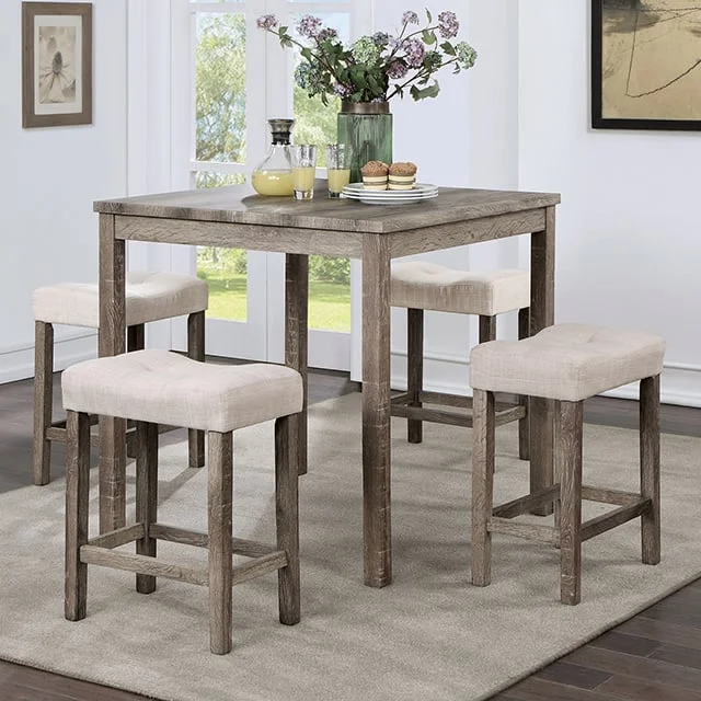 Furniture of America Torrean 400035829 Farmhouse 5Piece Dining Set