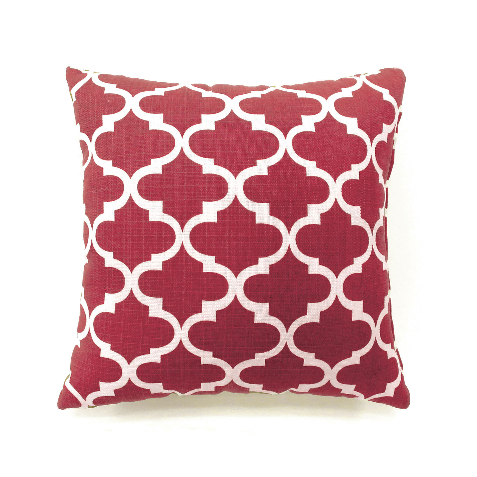 Set of Two 17" X 17" Pillows, Red
