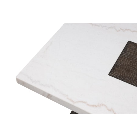 Rectangle Coffee Table with Marble Top