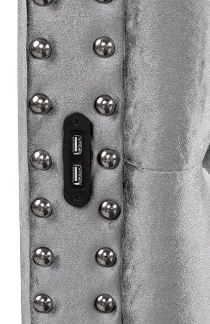 Furniture of America Sansom Queen Upholstered Round Bed