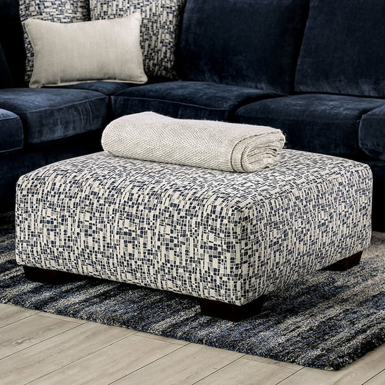 Furniture of America Darlington Ottoman