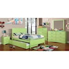 Furniture of America - FOA Prismo Dresser Mirror with Green Trim