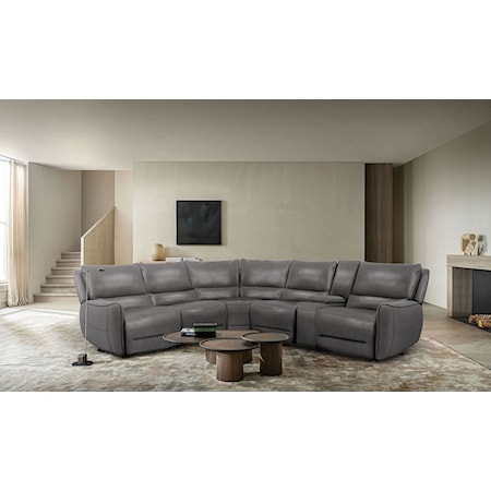 6-Piece Power Reclining Sectional Sofa