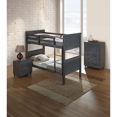 Twin over Twin Bunk Bed