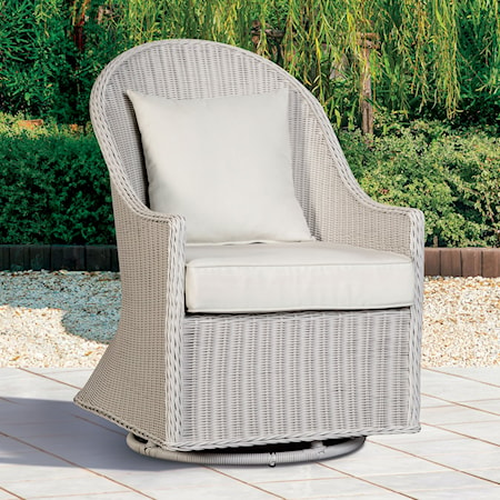 Swivel Wicker Chair