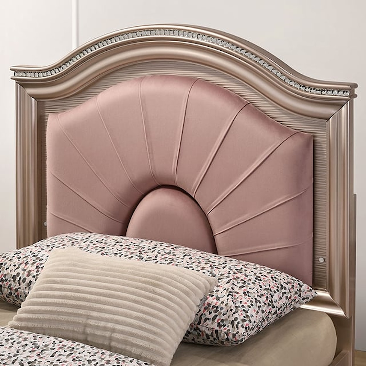 Furniture of America Allie Full Bed with Upholstered Headboard