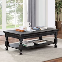 Coffee Table, Antique Black