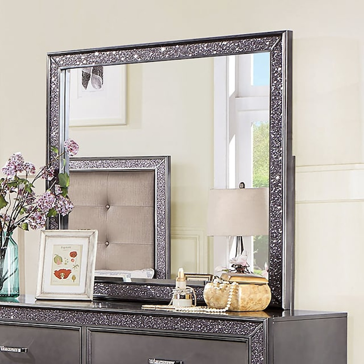 Furniture of America Onyxa Mirror