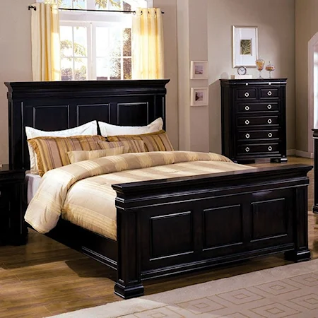Traditional Cambridge King Panel Bed