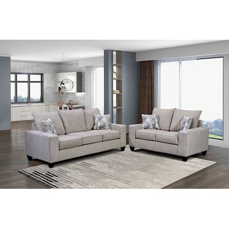 Sofa and Loveseat Set