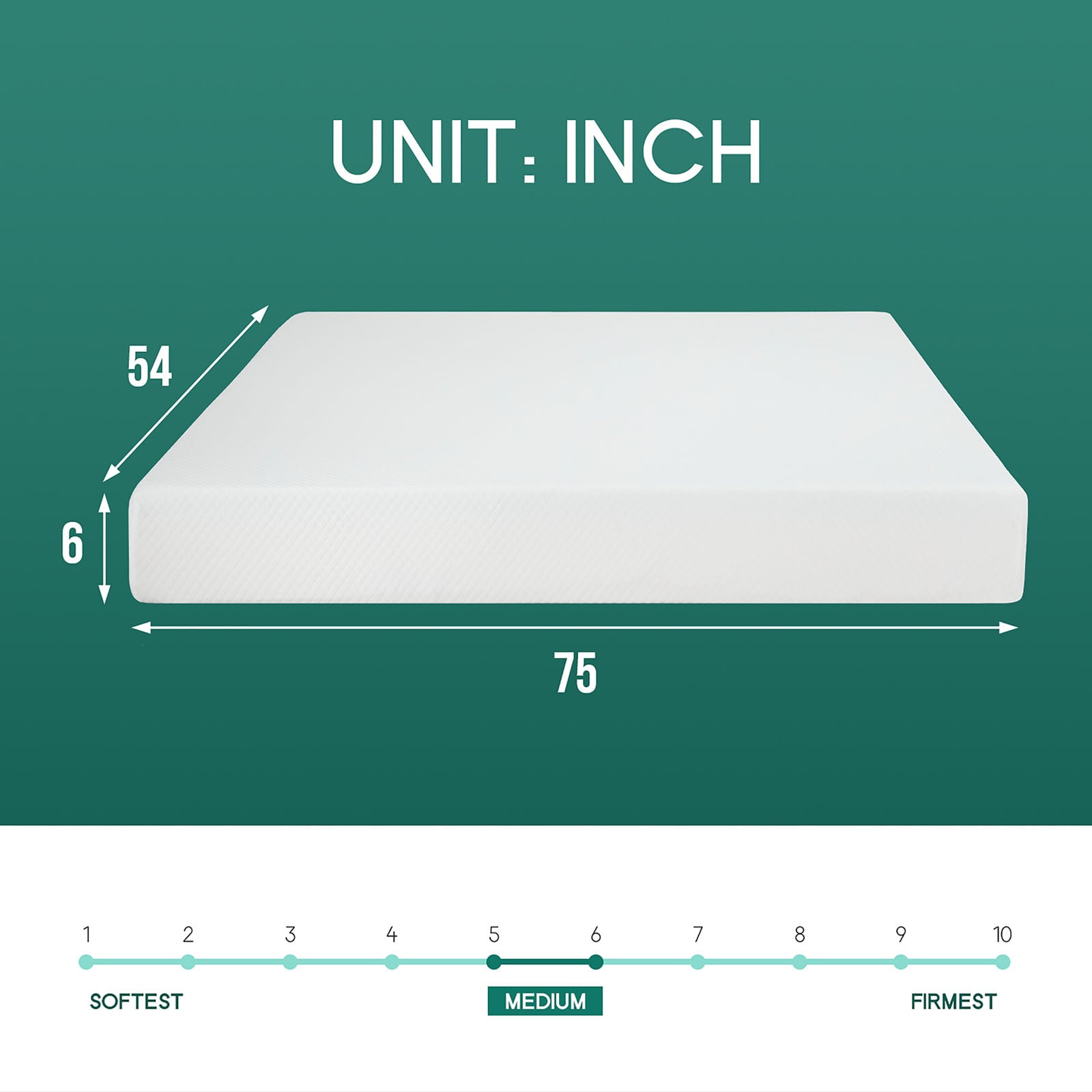 6" Full Memory Foam Mattress