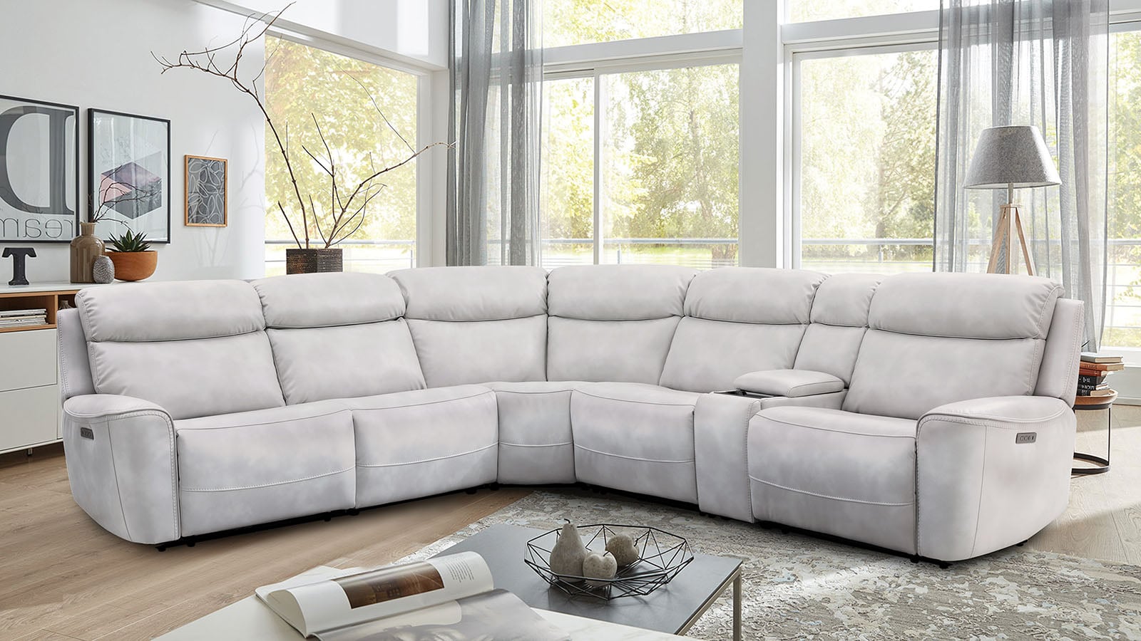 6-Piece Power Reclining Sectional Sofa