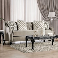 Transitional Sofa with Nailhead Trim