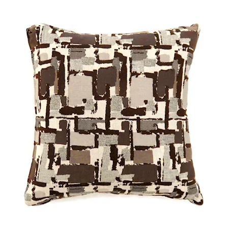Set of Two 21" X 21" Pillows, Brown
