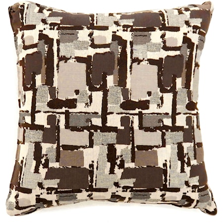 Set of Two 21" X 21" Pillows, Brown