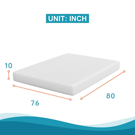 10&quot; King Memory Foam Mattress