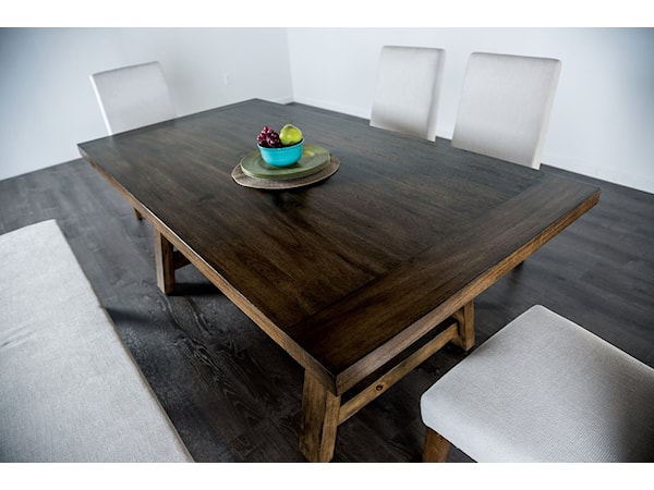 6-Piece Dining Table Set with Bench