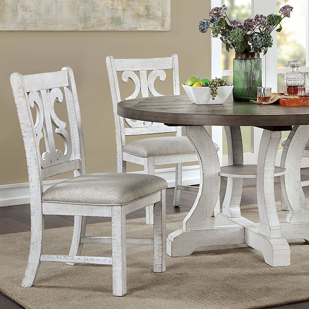 Furniture of America - FOA Auletta Round Dining Table