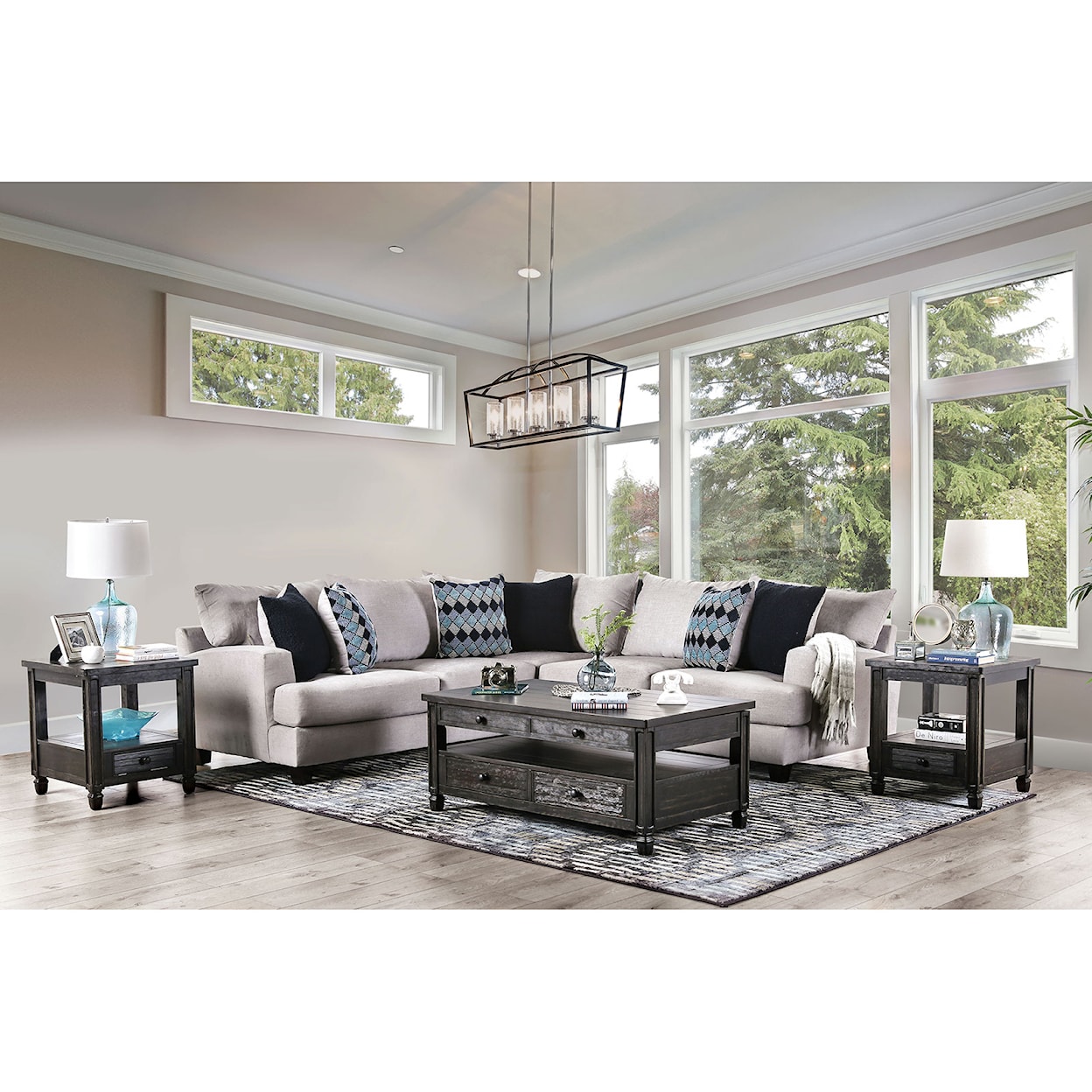 Furniture of America Walter Sectional