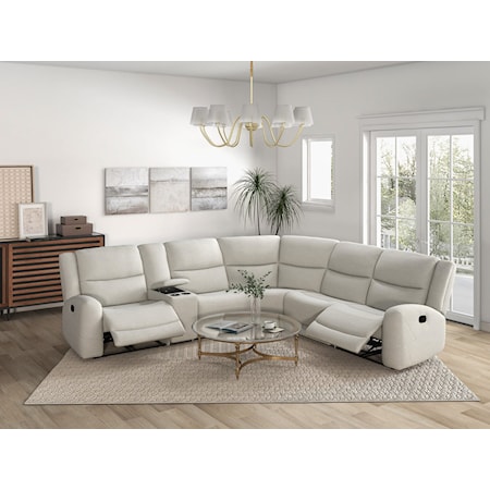 5-Piece Manual Reclining Sectional Sofa