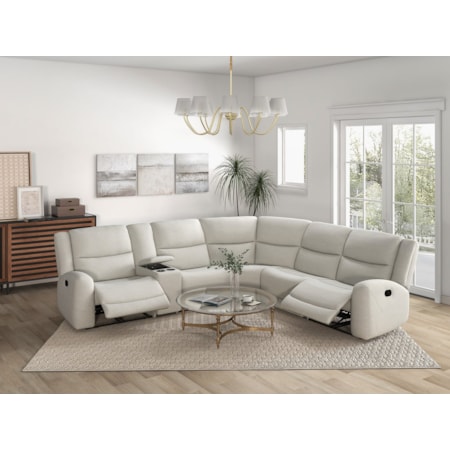 5-Piece Manual Reclining Sectional Sofa