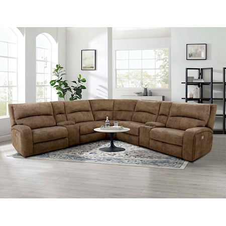 6-Piece Power Reclining Sectional Sofa