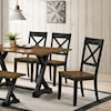 Furniture of America Yensley Dining Table with Trestle Base