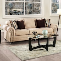 Transitional Sofa with Nailhead Trim