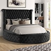 Furniture of America Sansom King Upholstered Round Bed