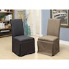 Furniture of America - FOA Kortrijk  Skirted Accent Chairs with Welting Trim