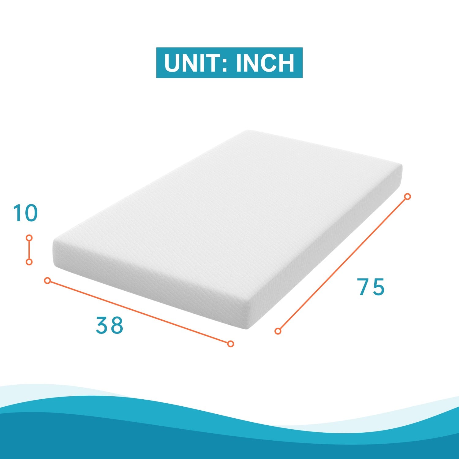 10" Twin Memory Foam Mattress