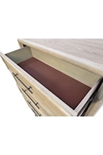 Furniture of America Midhurst Transitional 5-Drawer Bedroom Chest with Felt-Lined Top Drawer