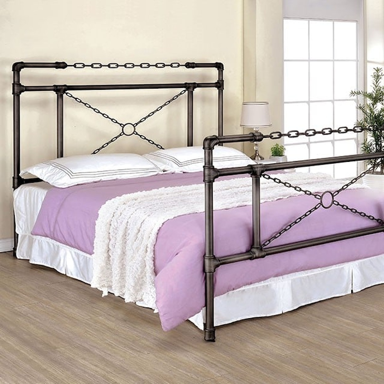Furniture of America - FOA Anastasia Metal Queen Bed