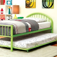 Contemporary Youth Full Bed with Trundle