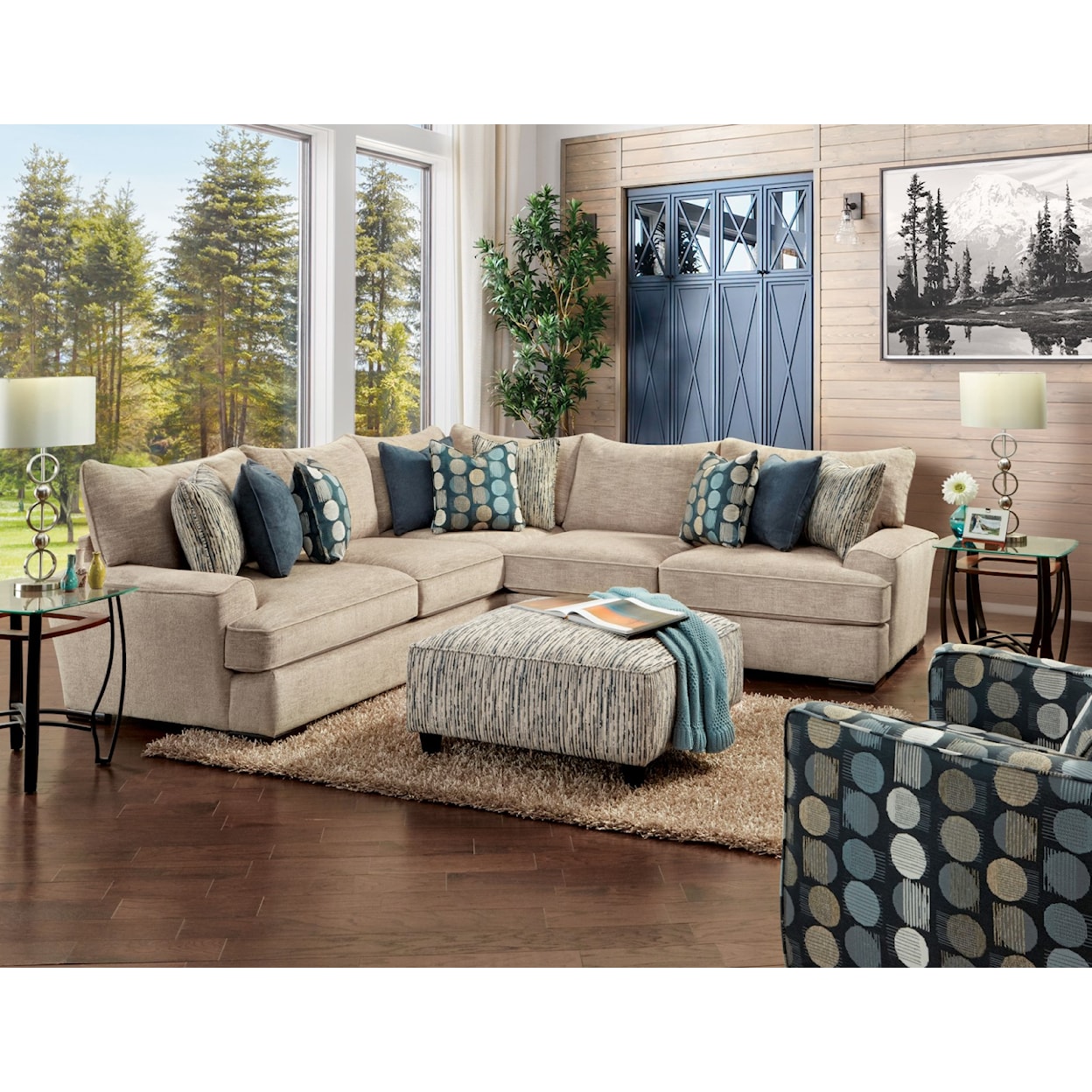 Furniture of America Eastleigh Sectional