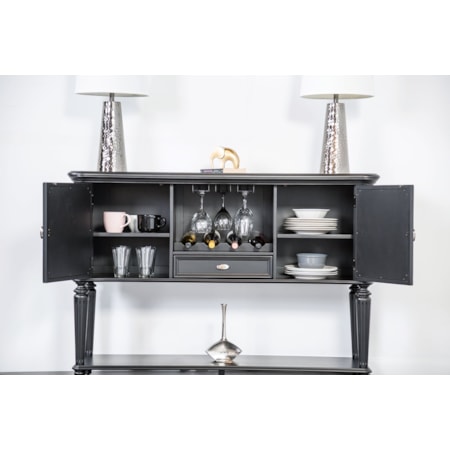 2-Door Server with Silverware Tray Storage