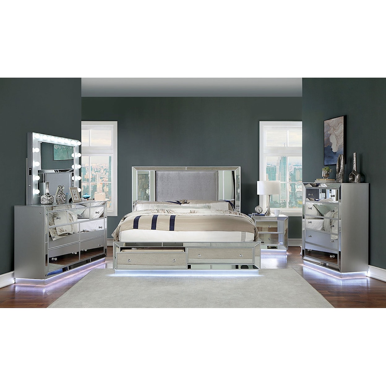 Furniture of America Belladonna Bedroom Set