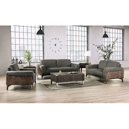 Mid-Century Modern Sofa and Loveseat Set