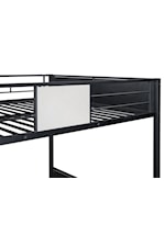 Furniture of America - FOA Molton Contemporary Full over Full Metal Bunk Bed with Ladder