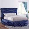 Furniture of America - FOA Sansom California King Upholstered Round Bed