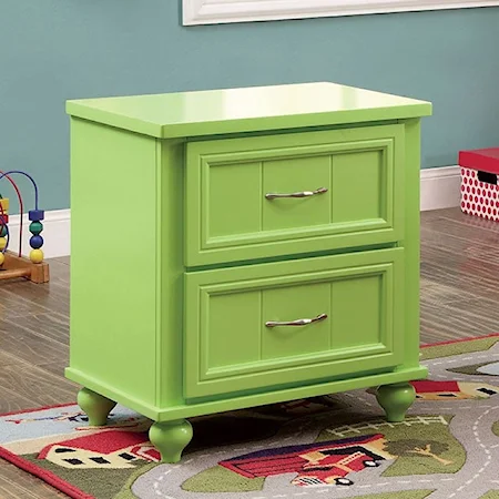 Contemporary Two-Drawer Youth Nightstand