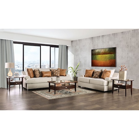 Sofa and Loveseat Set