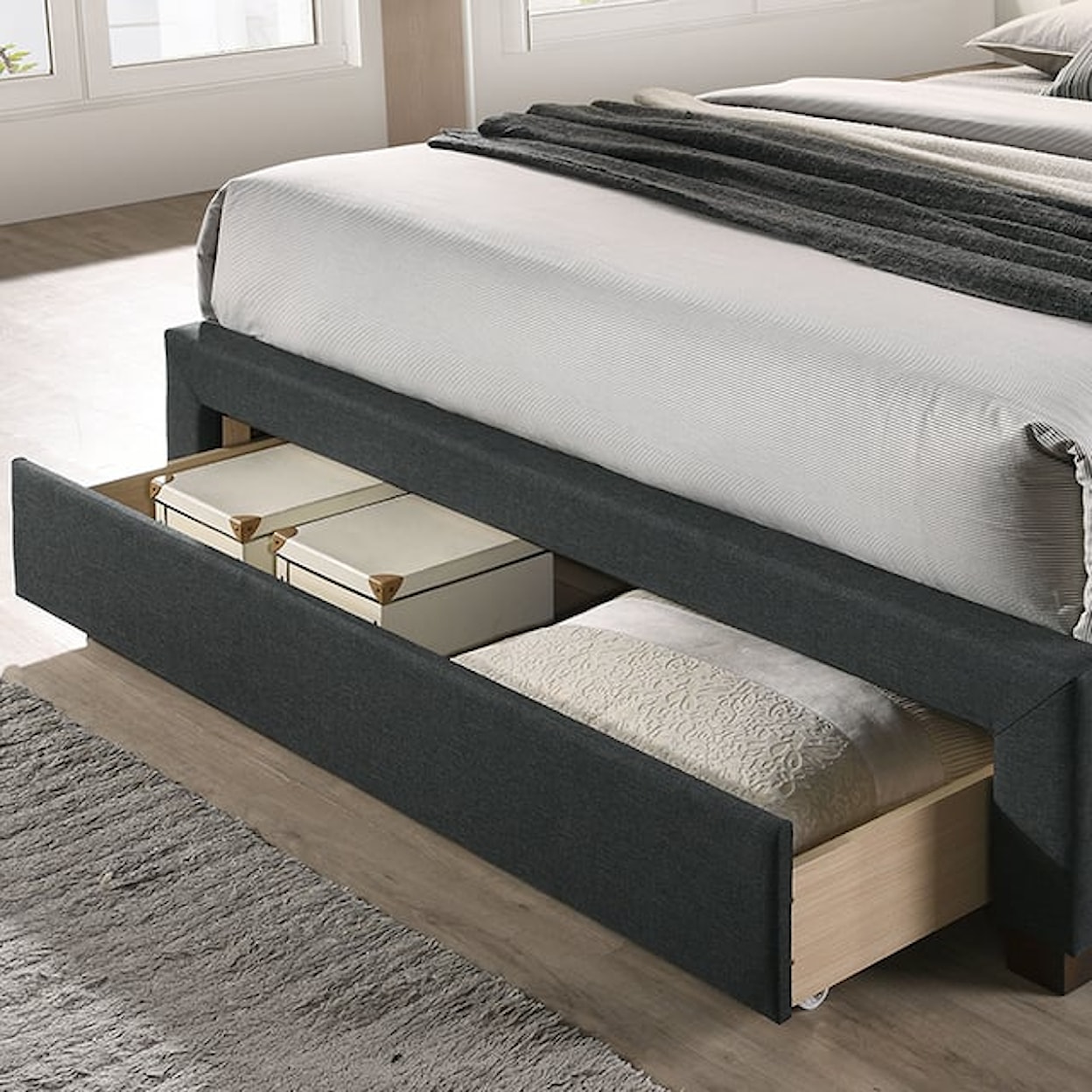 Furniture of America - FOA Sybella California King Storage Bed