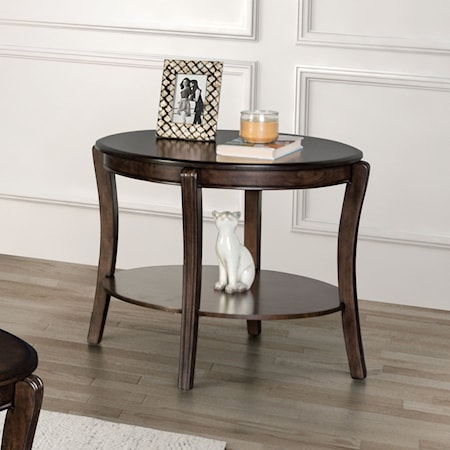 End Table with 1-Lower Shelf