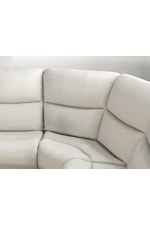 Furniture of America Giraldus Contemporary 5-Piece Manual Reclining Sectional Sofa with Console and Cupholders