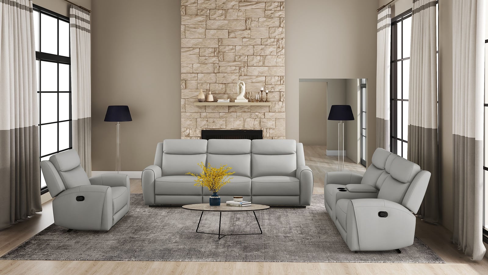 Manual Reclining Sofa
